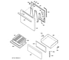Hotpoint RB525H2WH door & drawer parts diagram