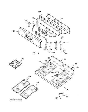 Control panel & cooktop