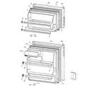 Hotpoint HTF15BBRFRWW doors diagram