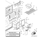 Hotpoint HTS22GCMBRWW freezer section diagram