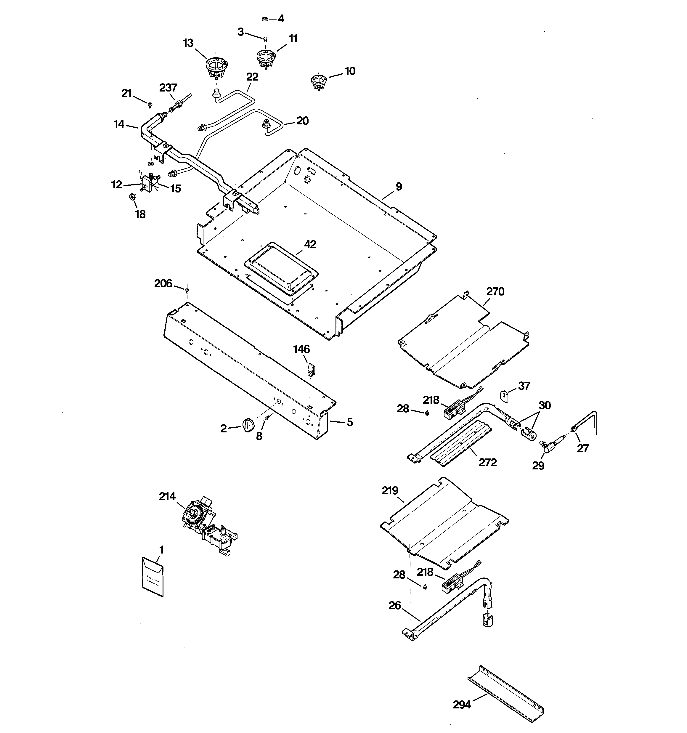 Gas & burner parts