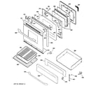 Hotpoint RGB790SEH1SA door & drawer parts diagram