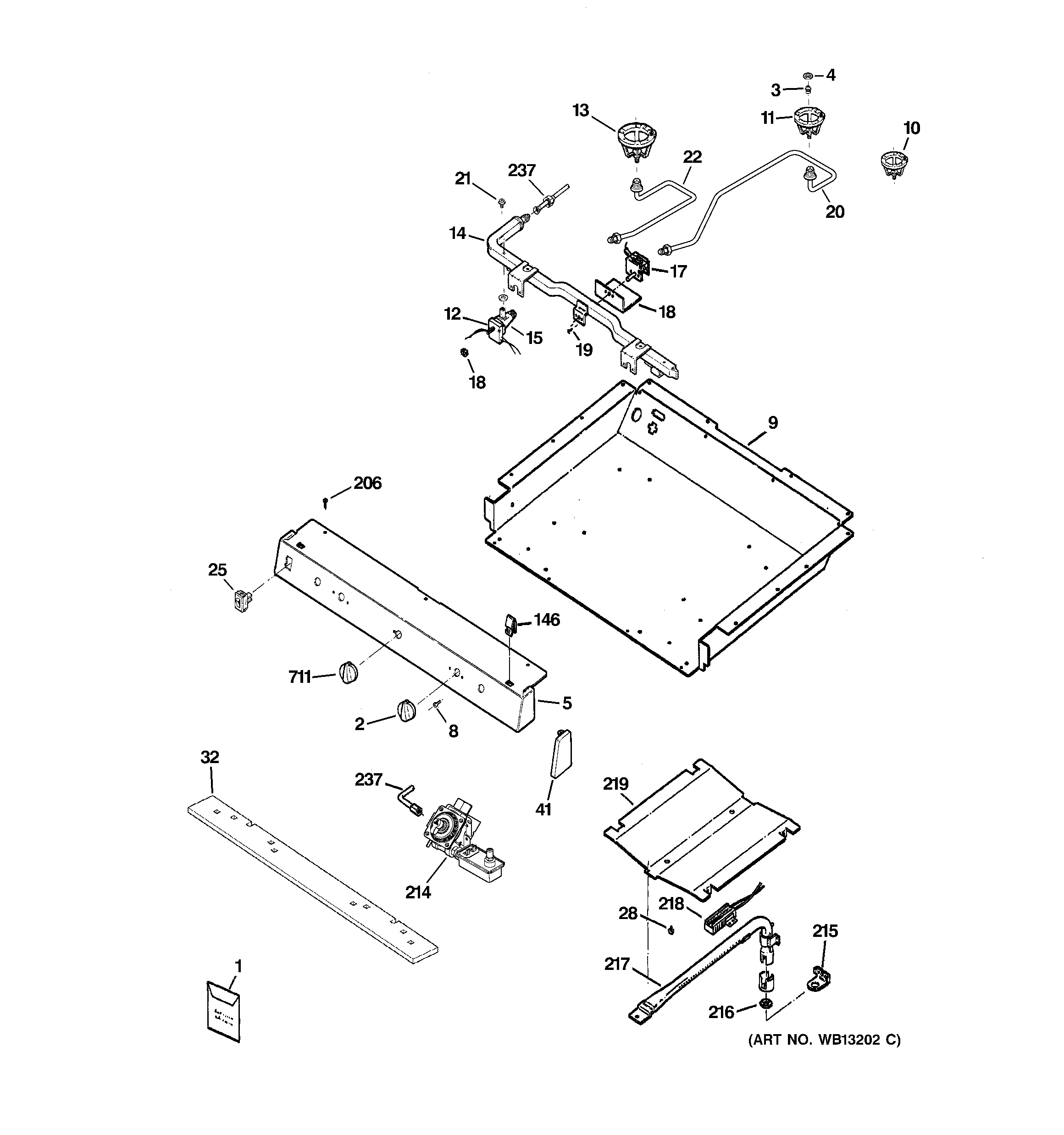 Gas & burner parts