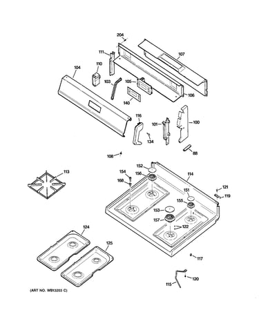 Control panel & cooktop