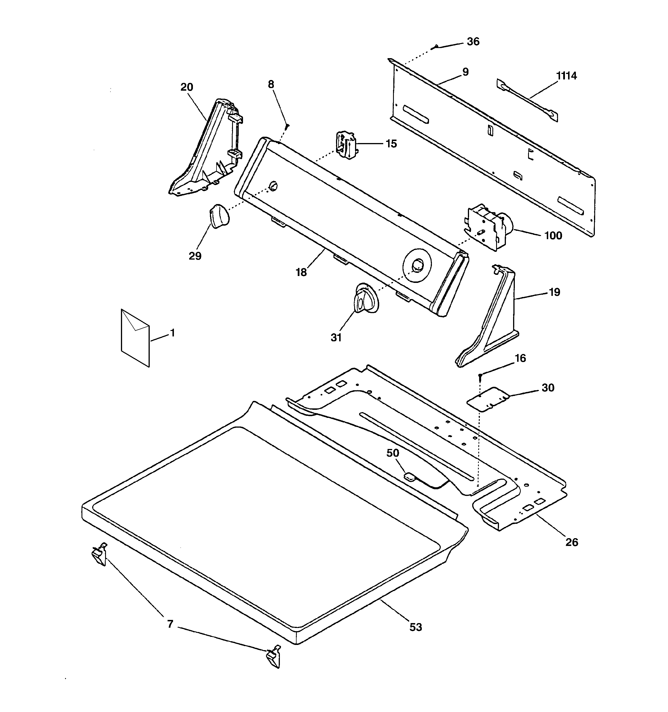 CONTROLS & TOP PANEL