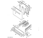 Hotpoint RGB508PPH2WH door & drawer parts diagram