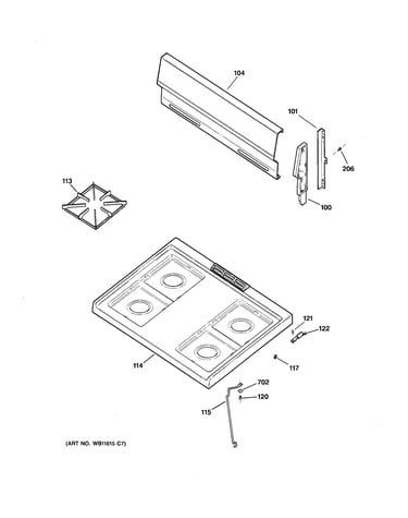 Control panel & cooktop