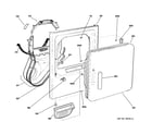 Hotpoint NBXR333GG1WW front panel & door diagram