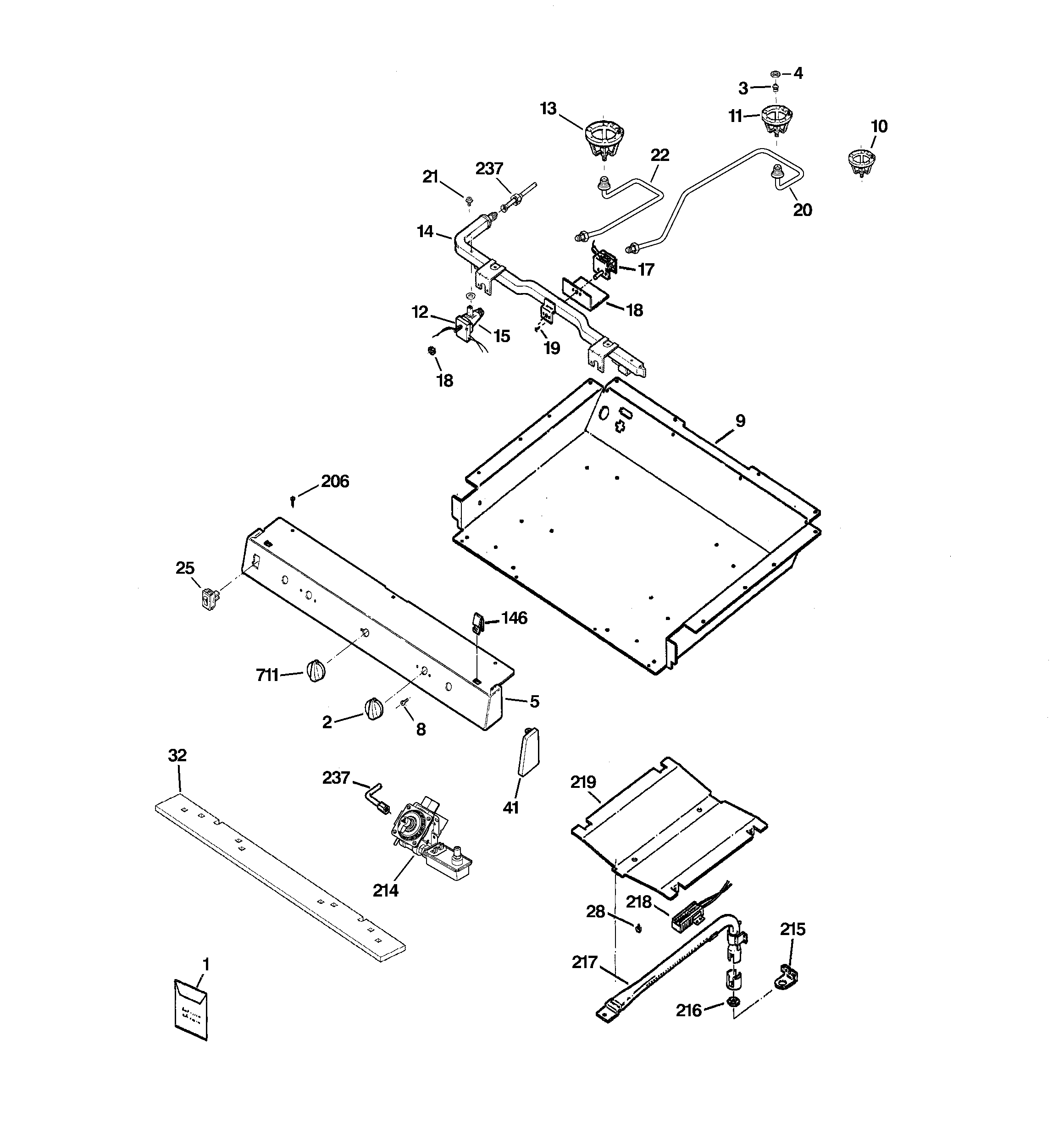Gas & burner parts