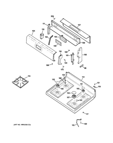 Control panel & cooktop