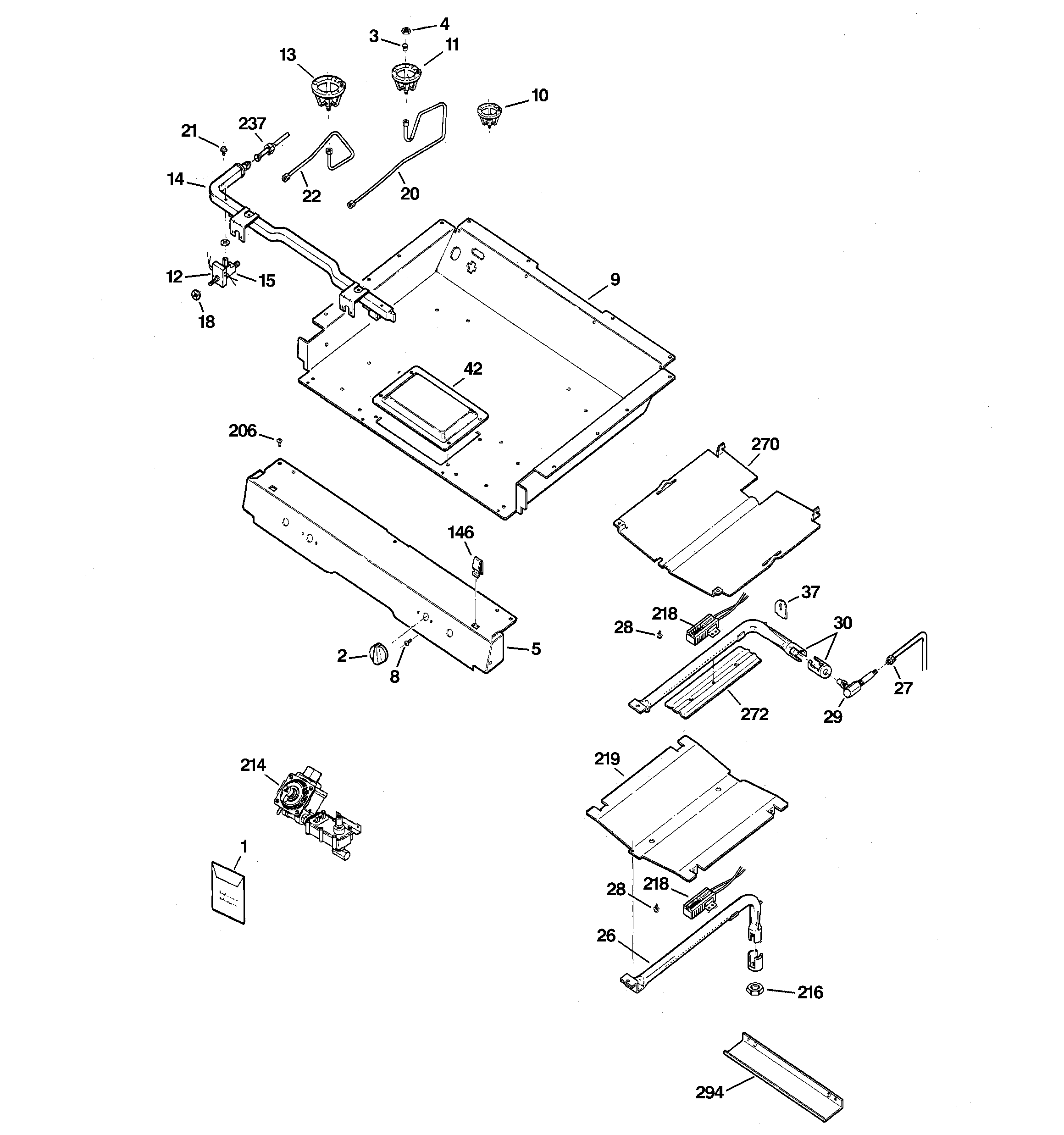 Gas & burner parts