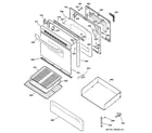 Hotpoint RGB745BEH3CT door & drawer parts diagram