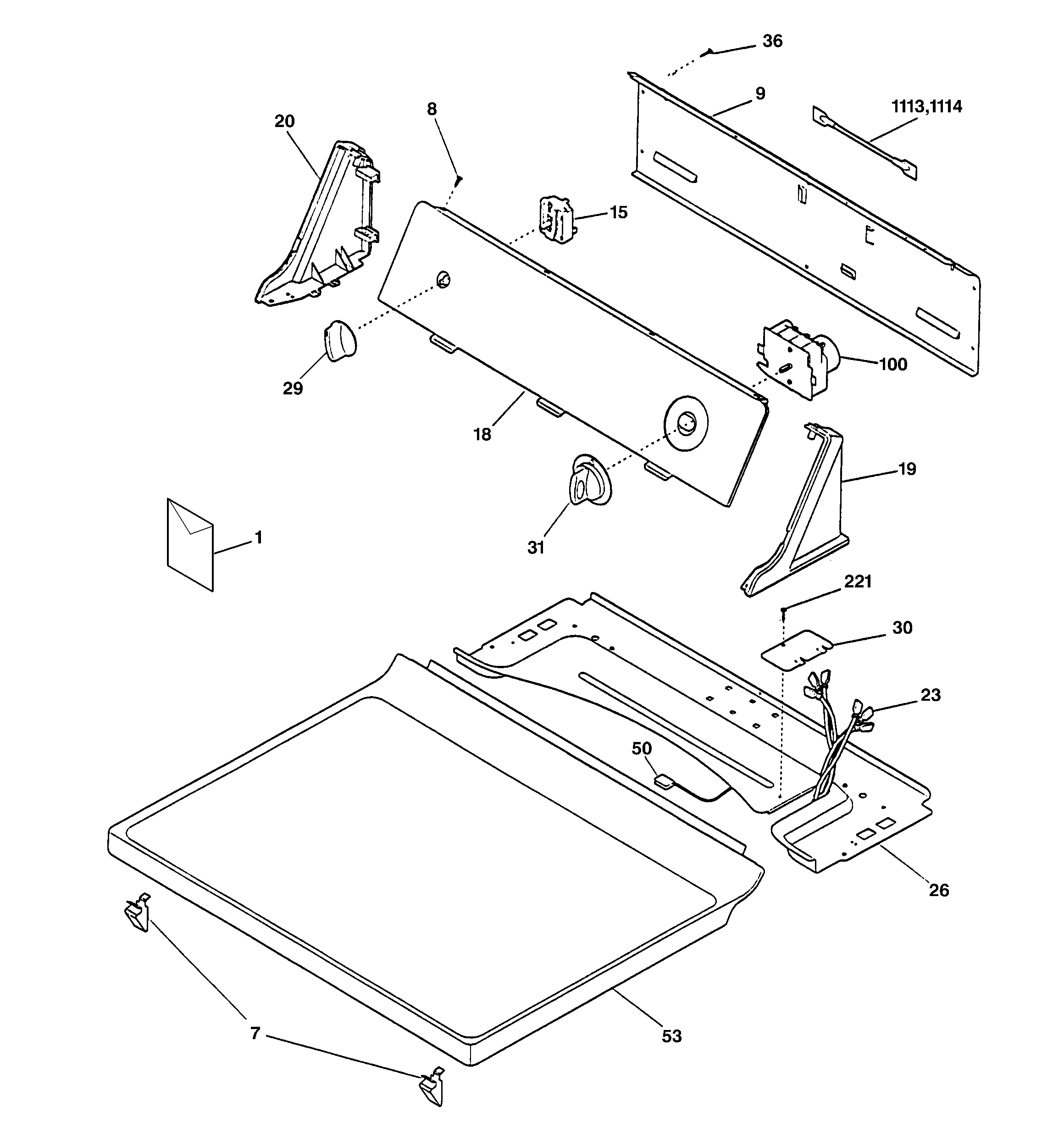 CONTROLS & TOP PANEL