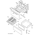 Hotpoint RCBS525J1WW door & drawer parts diagram