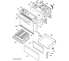 Hotpoint RCB787WJ1WW door & drawer parts diagram