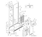 Hotpoint HSS25GDPHWW freezer section diagram