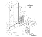 Hotpoint HSS25GFPHWW freezer section diagram