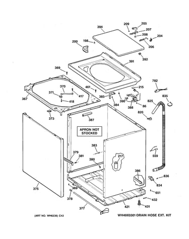 Cabinet, cover & front panel