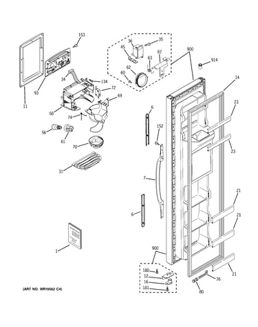 Freezer door