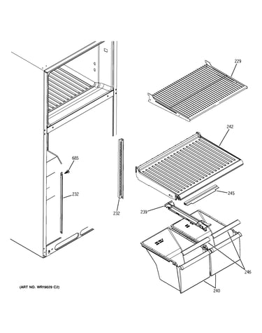 Fresh food shelves