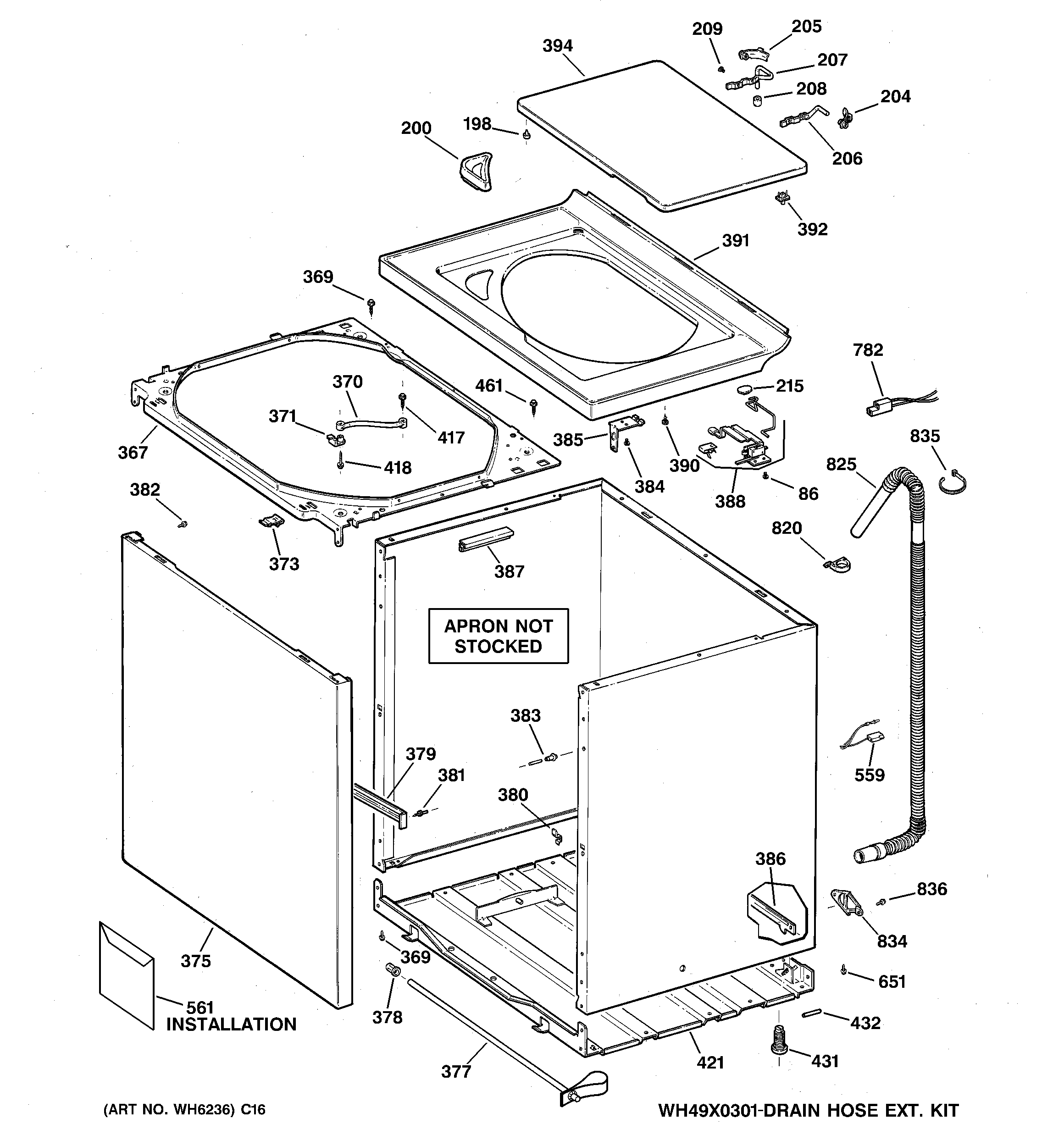 Cabinet, cover & front panel
