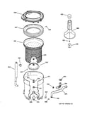 Tub, basket & agitator