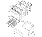 Hotpoint RGB740BEH5WH door & drawer parts diagram