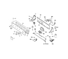 Hotpoint VWSR4150DAWW controls & backsplash diagram