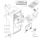 Hotpoint HTS18BCPNRWW freezer section diagram