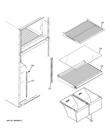 Fresh food shelves