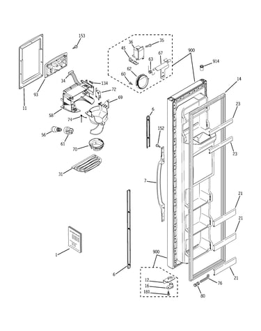 Freezer door