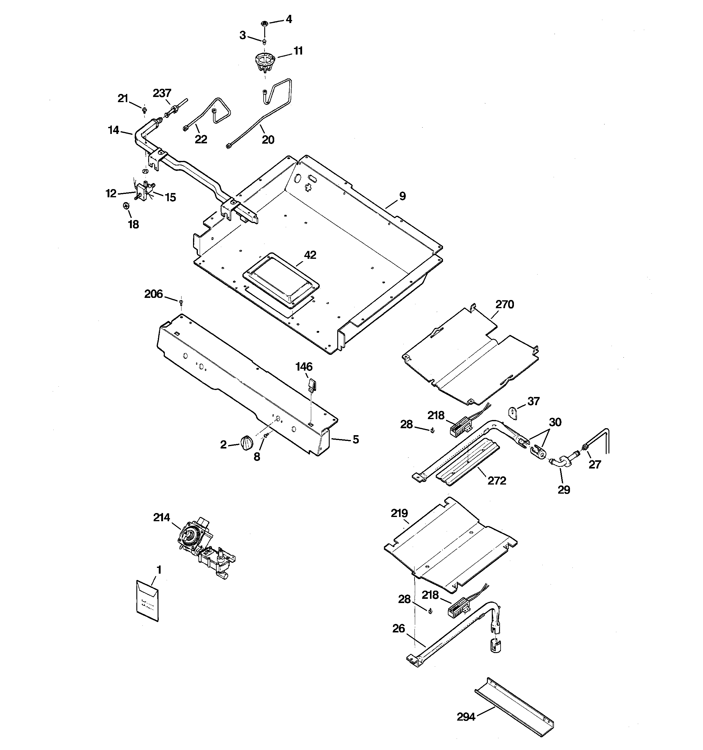 Gas & burner parts