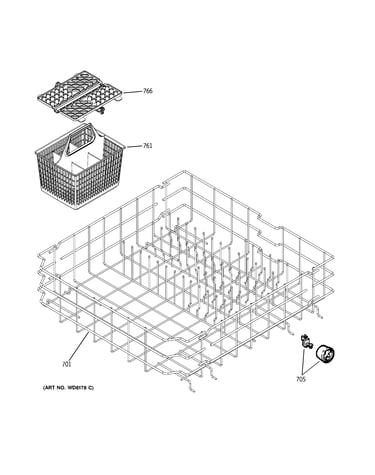 Lower rack assembly