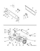 Backsplash, blower & motor assembly