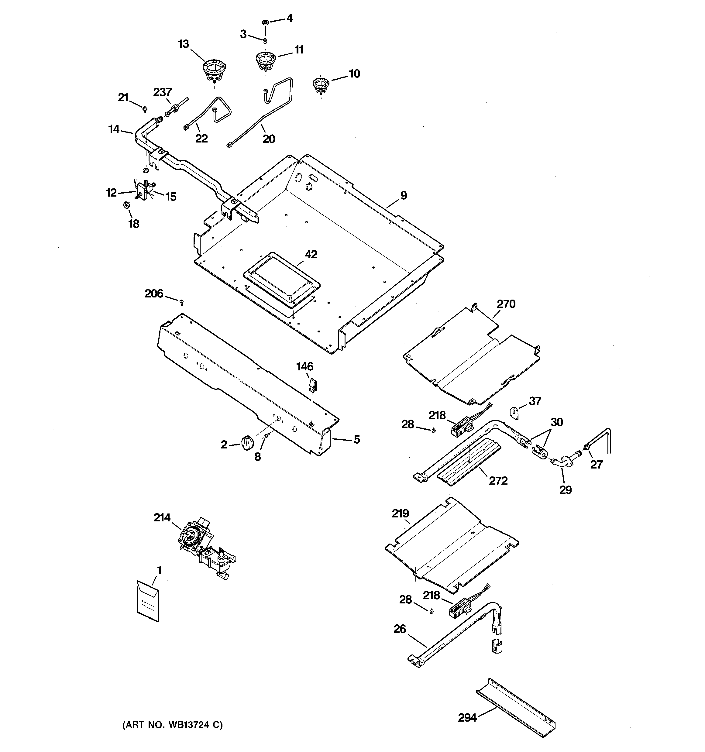 Gas & burner parts