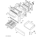 Hotpoint RGB790WEK2WW door & drawer parts diagram
