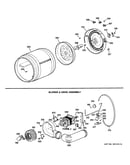 Drum, blower & drive assembly