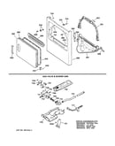 Front panel, door, gas valve & burn
