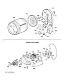 Drum, blower & drive assembly