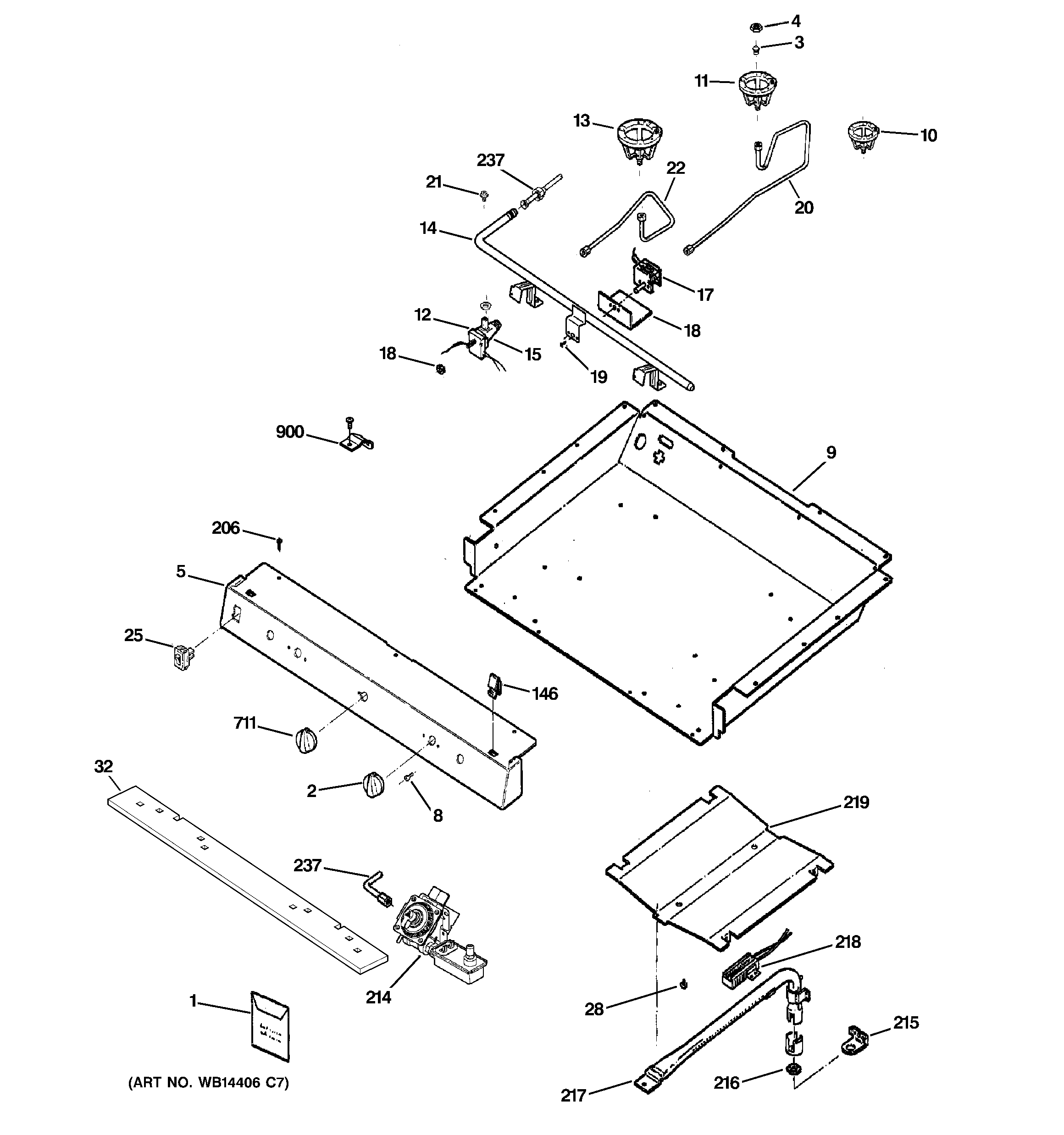 Gas & burner parts