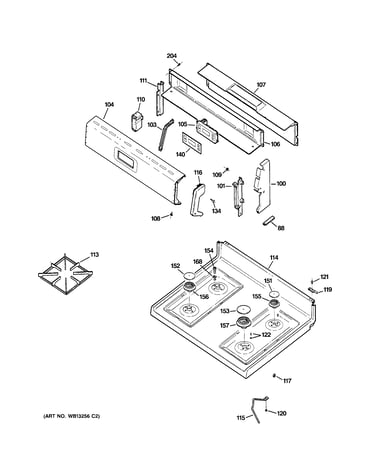 Control panel & cooktop