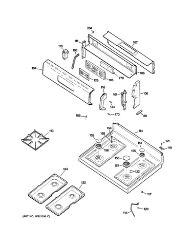 Control panel & cooktop