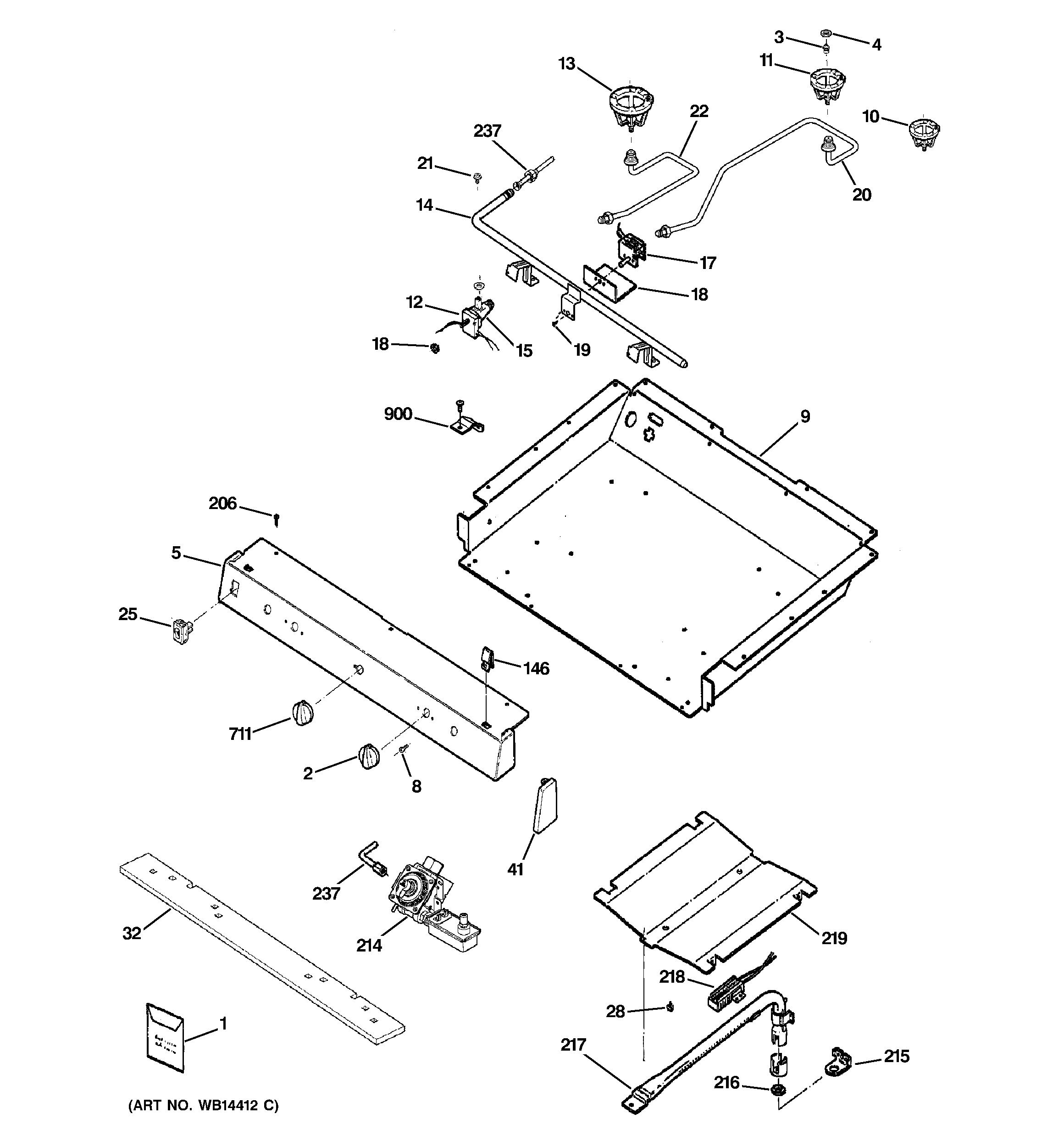 Gas & burner parts