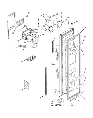Freezer door