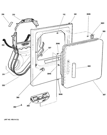 Front panel & door