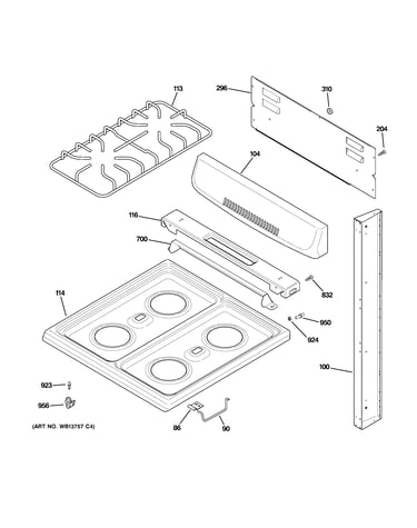 Control panel & cooktop