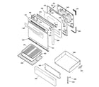 Hotpoint RGB745BEA4AD door & drawer parts diagram