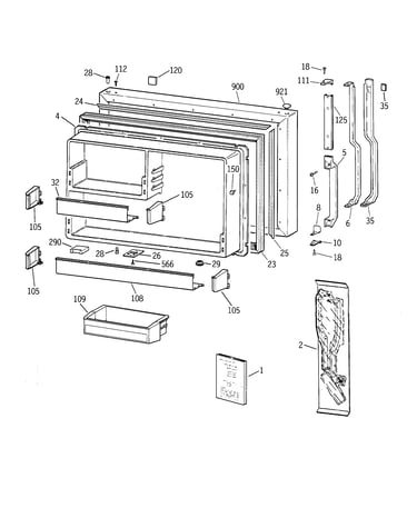 Freezer door