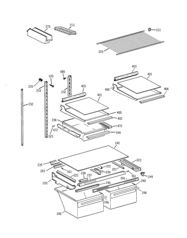 Shelf parts