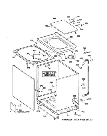 Cabinet, cover & front panel